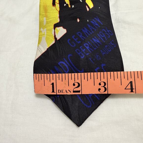 Vintage Olympic Games Silk Tie – 1936 Berlin Poster Art – Made in USA - Picture 12 of 12